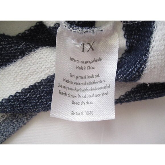 Women's Holland America Line Cotton Blend Long Sleeve Pullover Sz 1X (WS35) - Picture 8 of 9